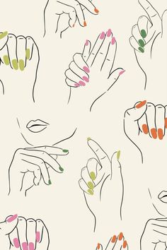 Nails Illustration Art, Nail Art Advertising Poster, Nail Workshop Poster, Manicure Poster Design, Nail Tech Aesthetic Wallpaper, Nail Models Wanted, Nails Drawing Sketch, Nail Salon Drawing, Nail Illustration Logo