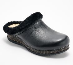 Slip them on and go! These leather clogs are comfy, cozy, and stylish with a shearling cuff. They're an easy choice for everyday. From Dansko. Comfortable Winter Clogs With Leather Sole, Comfortable Clogs With Faux Fur Lining And Round Toe, Shearling Clogs With Leather Footbed Slip-on, Shearling Clogs With Rubber Sole Slip-on, Shearling Slip-on Clogs With Leather Footbed, Shearling Slip-on Clogs With Rubber Sole, Comfortable Shearling Clogs With Rubber Sole, Shearling Slip-on Clogs With Removable Insole, Leather Clogs With Faux Fur Lining For Winter