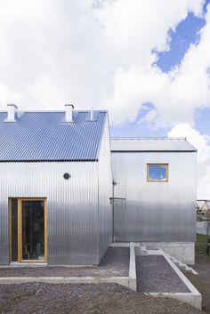 the house is made out of metal sheets