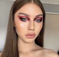 Make Up Color, Danessa Myricks, Red Eyeshadow, Cool Makeup Looks