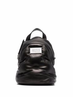 Shop Maison Margiela padded number-logo backpack with Express Delivery - FARFETCH Farfetch Backpack, Mini Leather Backpack, Gym Sack, Glam Slam, Logo Number, Quilted Backpack, Stella Mccartney Adidas, Black Backpack, Leather Top