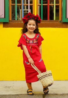 We were inspired by our trip to Mexico and brought back a piece of Mexican culture in the form of the Gabriela Red Dress. This 100% cotton dress is hand-sewn by women in Jaipur, India and is perfect for any occasion, whether it's a day at the beach or a casual outing. You can even twin with your child in matching outfits. We've added pockets with floral embroidery details to the traditional design, making it both stylish and functional. Pair it with sandals, a beaded bag, and a floral headband f Folk Cotton Dresses For Festivals, Cotton Beach Dresses For Festivals, Beach Festival Cotton Dresses, Short Sleeve Cotton Dresses For Festivals, Cotton Short Sleeve Dresses For Festivals, Cotton Dresses For Festivals With Short Sleeves, Red Folk Embroidered Dress For Summer, Traditional Red Embroidered Cotton Dress, Red Cotton Beach Dress