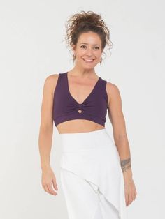 This supportive rayon jersey bra top has a generous cut and can be worn on it's own or as a bra. It stretches to fit and is not constricting around the neck or back. We find it to be a comfortable and supportive for activities like dance and yoga. Also available in Black/Grey Stripe and Gold Stripes. [#details] Size Suggestions S: 2-4 M: 6-8 L: 10-12 [/details] [#fabric] Rayon Lycra: 90% Rayon (Viscose) / 10% Spandex (Lycra) [/fabric] Lycra Fabric, Natural Curves, Gold Stripes, Draped Fabric, Bra Top, Yoga Women, Grey Stripes, Bra Tops, Black Grey