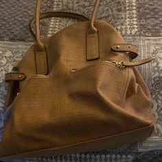 Tan Colored Handbag With Lots Of Pockets. Never Used From Palais Royal Casual Satchel Backpack With Zipper Closure, Casual Satchel With Zipper Closure For Shopping, Casual Shopping Satchel With Zipper Closure, Casual Top Handle Hobo Bag With Zipper, Casual Top Handle Hobo Bag With Zipper Closure, Casual Satchel For Errands With Top Handle, Casual Satchel With Removable Pouch For Errands, Zipper Closure Tote Satchel For Errands, Casual Satchel With Zipper Closure For Errands