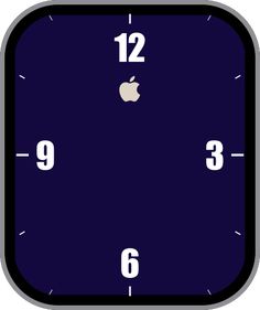 an apple clock showing twelve o'clock