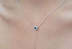 This long lariat necklace diamond- sapphire in solid gold, will add this extra something to your look! A minimalist, long Y necklace, to match your special personality! This morganites necklace is of solid gold in 9k,14k, and 18k! ✔ Made to Order ✔ Gold Kt: 9k-14K-18k ✔Metal stamp: 375-585-750 ✔ Available Gold Color: Rose Gold, Yellow Gold, White Gold ✔ Necklace length: Available in many lengths* ✔ Type of the chain: Rolo chain ✔ Gemstone: white diamond, blue sapphire ✔ Stone Cut: Round ✔ Number Fine Jewelry Sapphire Drop Necklace, Blue Sterling Silver Lariat Necklace, Fine Jewelry Lariat Pendant Necklace, Elegant Blue Lariat Necklace, Elegant Blue Lariat Necklace Gift, Elegant Blue Lariat Necklace With Adjustable Chain, Elegant Blue Sterling Silver Lariat Necklace, Sterling Silver Pendant Lariat Necklace, Elegant Long Drop Birthstone Jewelry