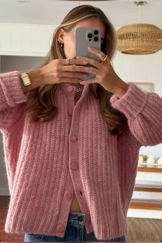 Pink Cardigan Outfit, Wardrobe