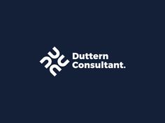 the logo for dutch consulting firm dutern consultant, which has been designed to be