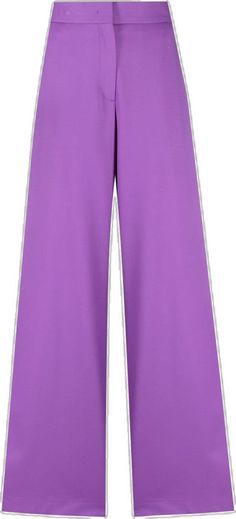 Wide Leg Trousers, Wide Leg, Trousers, High Waisted, Purple