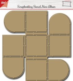 scrapbooking stencil mini album templates