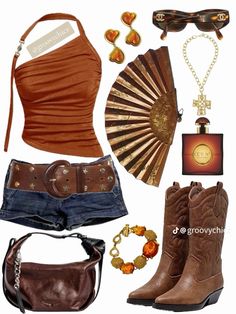 by groovychicz on tt Animal Fashion Design, Cool Cowgirl Outfits, Brazil Outfit Ideas, Y2k Festival Outfit, Brazil Outfits, Brazil Festival, Queen Outfit