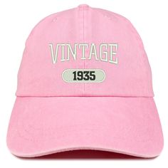 Stitchfy Vintage 1935 Embroidered Pigment Dyed Washed Baseball Cap 100% Washed Cotton High Quality Cap, EMBROIDERED in the USA Low Profile, Unstructured Cap 6 Panels with 6 Embroidered Ventilation Eyelets Self-fabric Adjustable Strapback One Size Fits Most Shipping - Shipment leaves warehouse in 1 Business Day. - Free Shipping to Domestic Destinations (US). Returns/Exchanges - Items must be returned within 30 days of purchase for refund or exchange to different item, or penalties might occur. - Wash Baseball Cap, 41st Birthday, Vintage Baseball Caps, Womens Baseball Cap, Vintage Baseball, Caps For Women, Headbands For Women, Baseball Caps, Best Mom