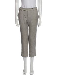 Gucci Straight Leg PantsWhiteStripedCropped with Mid-RiseSlit PocketsZip & Button ClosureFit:Pants by Gucci typically fit true to size. Sweater Boots, Sweater Pants, Accessories Jacket, Outerwear Sweater, Shoulder Sweater, Sweater Accessories, Straight Leg Pants, Jacket Tops, Dress Accessories