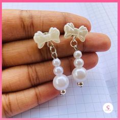 Brighten up your look with these adorable pearl bow earrings! 🎀✨ Perfect for adding a touch of charm to your outfit, whether it's a casual day out or a special occasion. 💕 For only Rs.290/- Enjoy free delivery for orders above Rs.1000 Order on WhatsApp - 070 687 3838 #cascade #FanciesByCascade #beads #pearl #jewelry #jewellery #earrings #white #fyp #trending #pearldropearrings Pearl Bow, Jewellery Earrings, Bow Earrings, Earrings White, Pearl Drop Earrings, Pearl Jewelry, Special Occasion, Free Delivery