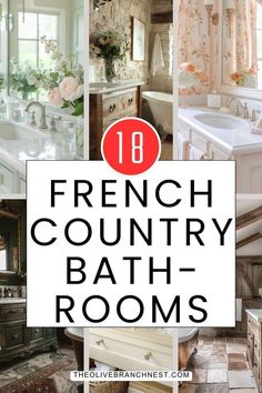 the top ten french country bath rooms