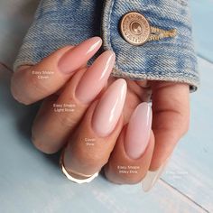 Indigo Cover Pink Gel – Atelier Salon Supply Nail Hacks, Pink Nail Colors, Milky Nails, Weak Nails, Light Pink Nails, Indigo Nails, Classic Nails, Easy Shape, Pink Acrylic Nails