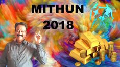 a man standing next to stacks of gold coins with the words mthun on it