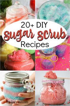 Scrubs To Make At Home, Diy Sugar Scrubs, Homemade Sugar Scrubs, Body Scrub Homemade Recipes, Diy Gifts For Christmas, Diy Sugar Scrub, Diy Scrubs, Shower Melts, Diy Body Scrub Recipes