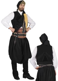 This outfit is imported from Greece and made by the premiere manufacturer of traditional Greek costumes. This traditional dancing costume is a favorite amongst dancing troupes and churches. This outfit ships direct from Greece. Please allow 1-2 weeks for arrival of outfit. This man's costume consists of- vest- cotton shirt- trousers- waistband- head piece (paslik)(Note: The boots and weapon accessories are sold separately.) Men Sizing Reference: Size USA UK waist cm / inches chestcm / inches XSm Fitted Traditional Wear For Ceremonial Festival, Traditional Fitted Costume For Costume Party, Taper Candles Wedding, Greek Costume, Man Clothes, Multiple Outfits, Wedding Costumes, Folk Dresses