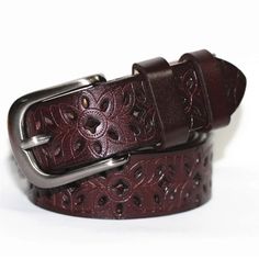 Boho Vegan Leather Floral Cut Out Belt, Ships In 7-8 Days Temu Outfit Ideas, Turquoise Decor, Boho Contemporary, Trendy Business Casual, Vintage Leather Belts, Womens Jeans Bootcut, Cool Accessories, Autumn Winter 2024, Leather Floral