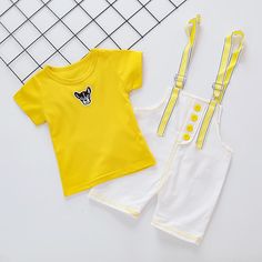 Suitable Season:Summer Thickness of clothing:Regular Package included:2 Pieces Material&Fabric:Cotton Wash Label:On the outside Keyword Tag:Baby Boy Fall Outfits White Matching Sets For Summer, White Matching Summer Sets, White Short Sleeve Sets For Spring, Yellow Short Sleeve Summer Sets, White Short Sleeve Spring Sets, Yellow Summer Sets With Short Sleeve, Summer Playwear Sets With Short Sleeves, Playful Red Summer Sets, Family Matching Sets For Summer