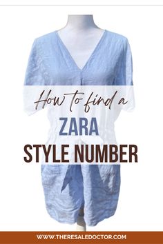 blue dress on a mannequin. Zara Style, Zara Fashion, Brand Tags, How To Find, No Time, Up Styles, Easy Step, Finding Yourself, Zara