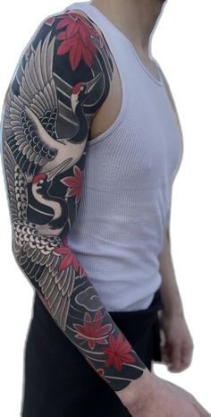 a man with a tattoo on his arm