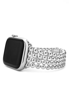 Update your Apple Watch with this stainless steel band textured with signature Caviar beads. Fits the Series 1 through 9 Apple Watch for sizes 42mm through 49mm (not included) Push-clasp closure Stainless steel Imported Fall Wardrobe Essentials, Modern Shop, Sports Blazer, Baby Boy Shoes, Boy Shoes, Stainless Steel Band, Fall Shopping, Tie And Pocket Square, Fashion Essentials