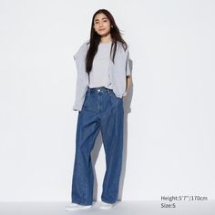 Pleated Pants Outfit, Uv Protection Clothing, Uniqlo Jeans, Chino Joggers, Uniqlo Women, Pleated Trousers, Tank Top Camisole, Pantalon Large, Pleated Pants