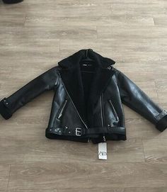 NWT Zara Black Double Faced Biker Jacket  | eBay Zara Coat, Oversized Style, Zara Black, Biker Jacket, Jacket Outfits, Vest Jacket, Zara, Women Accessories, Brand New