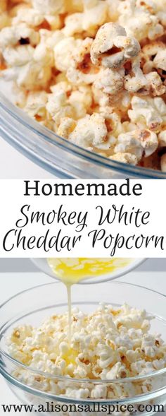 homemade smokey white cheddar popcorn recipe