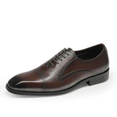 Introducing the ExoticaLux Pointed Toe Brogue Shoes, crafted with genuine cow leather for the utmost sophistication and style. With a pointed toe shape and lace-up closure, these shoes exude elegance and ensure a secure and comfortable fit. The rubber outsole provides excellent traction, making them suitable for any occasion. Elevate your style to new heights with the timeless and versatile ExoticaLux Pointed Toe Brogue Shoes. Order your pair today and step into a world of sophistication. Brown Oxfords For Business With Snip Toe, Brown Snip Toe Oxfords For Business, Brown Business Oxfords, Brown Pointed Toe Goodyear Welted Oxfords, Brown Closed Toe Business Oxfords, Brown Pointed Toe Oxfords With Goodyear Welting, Brown Pointed Toe Oxfords With Brogue Detailing, Brown Oxfords With Brogue Detailing And Pointed Toe, Brown Brogue Dress Shoes With Pointed Toe