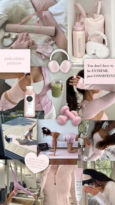 Healthy Lifestyle Vision Board, Gym At Home Ideas, Lifestyle Vision Board, Pictures Vision Board, Mini Gym At Home, Mini Gym At Home Ideas, Pink Princess Aesthetic, Mini Gym, Pink Gym