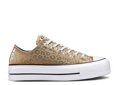 Leopard Converse, All Star Platform, Flight Club, Latest Shoes, Chuck Taylor Sneakers, Chuck Taylor All Star, Chuck Taylor, Gold Black, Converse Sneaker