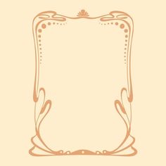 an ornate frame is shown in the shape of a rectangle with two hands on each side