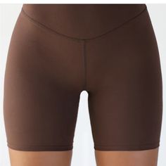 **Brand New With Tags! Never Worn High-Rise Shorts With Slimming And Contouring Waistband, And A 5.5" Inseam. Body Contouring Fabric That Feels Like A Second Skin Super Soft And Stretchy Hugs Curves For A Sleek And Sculpted Look Designed To Retain Its Shape All Day Long, Wear After Wear Color: Sueded Umber Sizing: X/S (0-2), S/M (4-6), M/L (8-10) Model Is 5'8" And Wearing Size X/S Fabric: 76% Polyester, 24% Spandex Care: Machine Wash Cold With Like Colors. Care: Lay Flat To Dry. Joah Brown | Mad Sporty Fitted Brown Biker Shorts, Brown Short Length Activewear For Yoga, Brown Sporty Biker Shorts For Sports, Sporty Brown Biker Shorts For Sports, Sporty Brown Biker Shorts, Brown Athleisure Activewear With Built-in Shorts, Stretch Brown Sports Shorts, Brown Stretch Shorts For Sports, Brown Stretch Sports Shorts