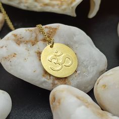 Dainty 14k Solid Gold Om Necklace, Personalized Yoga Necklace, Gold Ohm Necklace for women , Custom 14k Aum Solid Gold Pendant for layered,necklace for gift Symbolic Medallion Necklace As A Gift, Symbolic Medallion Necklace For Gifts, Round Brass Charm Necklaces As Gift, 14k Gold Amulet Necklace For Gift, 14k Gold Amulet Necklace As Gift, 14k Gold Amulet Necklace Gift, Brass Necklace With Round Pendant For Gift, Brass Necklaces With Round Pendant For Gift, Spiritual Coin Pendant Charm Necklace As Gift