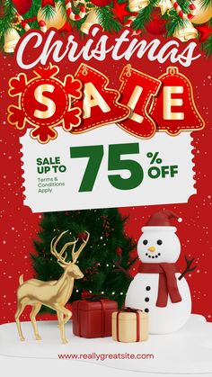 Christmas Sale Poster, Christmas Poster Design, Christmas Template, Design Posters, Christmas Poster, Christmas Templates, Sale Promotion, Instagram Story Template, Story Template