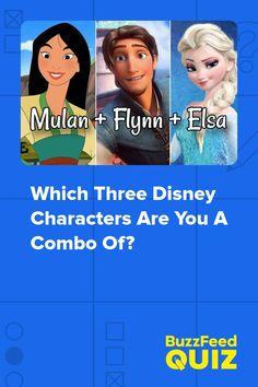 which three disney characters are you a combo off?