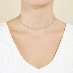 Add a trendy look to your jewelry collection by adding this Silver Treasures sterling silver 12 inch beaded choker necklace. This necklace is crafted in sterling silver, 12 inches in length with a 4 inch extender, has a solid beaded chain construction and has a spring ring clasp closure. Stack this necklace with other favorites in your jewelry collection or wear alone. Wipe necklace clean with a soft cloth.Features: Nickel FreeJewelry Closure: Spring Ring ClaspLink Construction: SolidMetal Color Sterling Silver Beaded Necklaces With Tiny Beads, Gift Ball Chain Choker Jewelry, Ball Chain Choker As A Gift, Ball Chain Choker Jewelry Gift, Ball Chain Choker Jewelry As Gift, Adjustable Ball Chain Choker Jewelry, Adjustable Ball Chain Choker, Hypoallergenic Silver Choker Necklace, Adjustable Ball Chain Necklaces