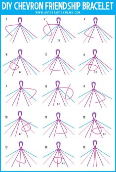 how to make chevron friends bracelets with instructions on how to tie them together