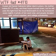 a kid is sitting on a bench in front of a building with the caption wtff fact 4210