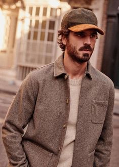 Nelson Jacket - Beige - Wool - Octobre Éditions Personal Style Inspiration, Workwear Jacket, Jacket Parka, Grey Khakis, Grey And Beige, Light Denim, Mens Street Style