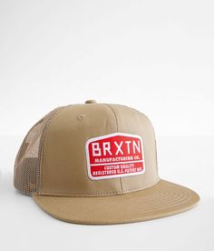 Brixton Arden Trucker Hat - Brown , Men's Khaki Embroidered patch snapback hat One size fits most. 57% Polyester 43% Cotton. Apparel & Accessories > Clothing Accessories > Hats Flat Brim Hats With Logo Patch For Spring, Brown Flat Bill Trucker Hat With Embroidered Patch, Brown Trucker Hat With Embroidered Patch, Brown Flat Bill Hat With Embroidered Patch, Brown Snapback Baseball Cap For Spring, Outdoor Embroidered Patch Snapback Hat, Mens Trucker Hat, Patch Hat, Hat For Men