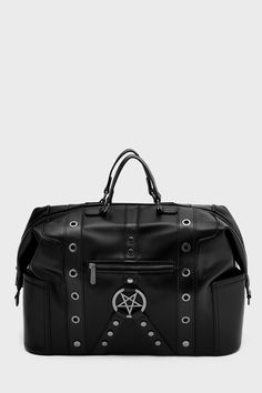 INFUSION.- Smooth, shiny PU.- Inner pockets.- Multiple outer pockets.- Side snap poppers.- PU handle.- Detachable shoulder strap.- Gunmetal hardware details.- Zip closure.- Lined.- Width 39.5cm / 15.6".- Height 25cm / 9.8".- Depth 18cm / 7.1".- Shoulder strap 77cm - 97cm / 30"- 38".With KILLSTAR branding, Main Fabric: 100% Polyurethane, Lining: 100% Polyester.Do not wash / Do not bleach / Do not tumble dry / Do not iron / Do not dry clean. Imported. Alternative Style Concert Bag With Adjustable Strap, Black Punk Bag With Detachable Strap, Alternative Leather Bags With Adjustable Strap, Alternative Leather Bag With Adjustable Strap, Edgy Shoulder Bag With Gunmetal Hardware For Travel, Edgy Bags With Adjustable Strap For Concert, Punk Style Shoulder Bag With Adjustable Strap For Travel, Black Edgy Bag With Detachable Strap, Edgy Black Bag With Silver-tone Hardware