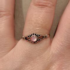 Brand New In Box Size 6 Pink Dye Shell 925 Sterling Silver Wicked Clothing, Pink Tourmaline Engagement Ring, Quirky Accessories, Gem Rings, Unique Promise Rings, Boho Lifestyle, Pink Dye, Gemstone Ring Silver, Silver Rings Simple