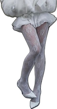 White Lace Tights, Street Leggings, Winter White Outfit, The Cool Hour, Snow Bunnies, Lace Tights, Fishnet Stockings, Girls Club, Womens Tights