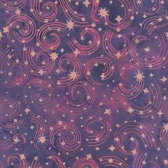 a purple background with stars and swirls