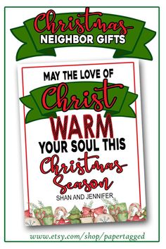 a christmas card with the words, may the love of christ warm your soul this christmas season