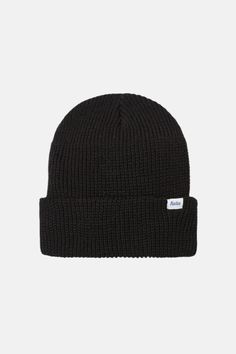 Knit with comfort in every stitch, the Katin beanie provides endless warmth and effortless style for any cold-weather season. Acrylic knit Woven Katin label Weather Seasons, Effortless Style, Cold Weather, Knitting, Black